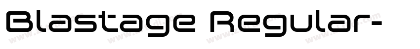 Blastage Regular字体转换